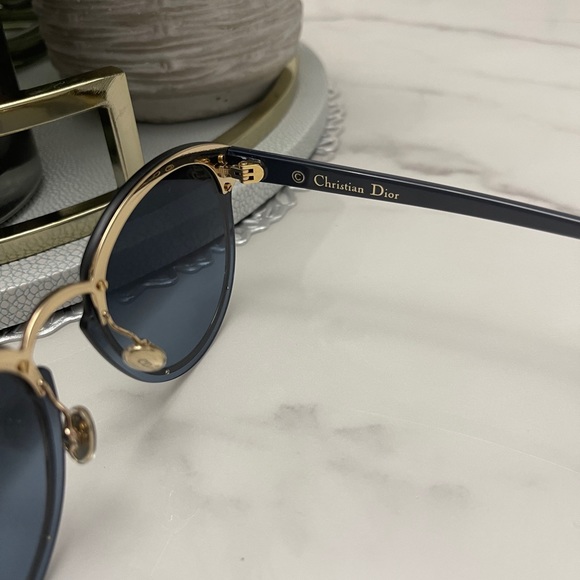 Christian Dior Nightfall Gold Blue Sunglasses 🕶 - Picture 5 of 7